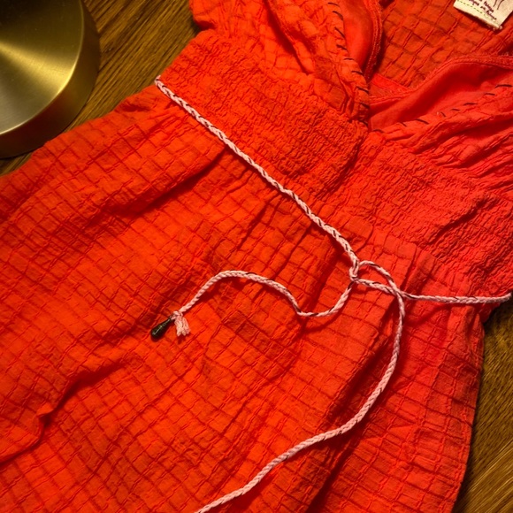 🛑SOLD🛑 Coral NWOT Free people mini dress - Picture 4 of 6